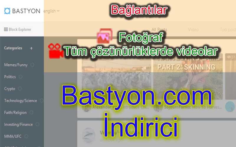 Bastyon (eski Pocketnet) video ve fotoğraf indir