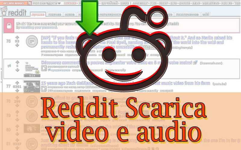 Reddit scarica video e audio
