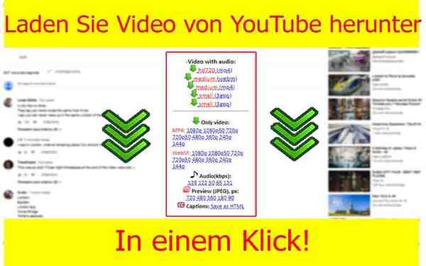 Laden Sie Video, Fotos und Untertitel von YouTube herunter